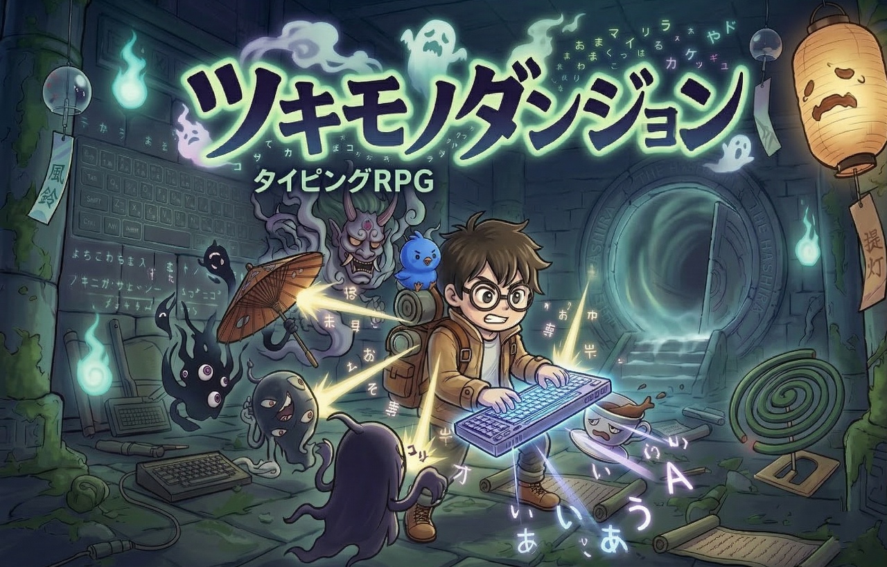 ツキモノダンジョン タイピングRPG
