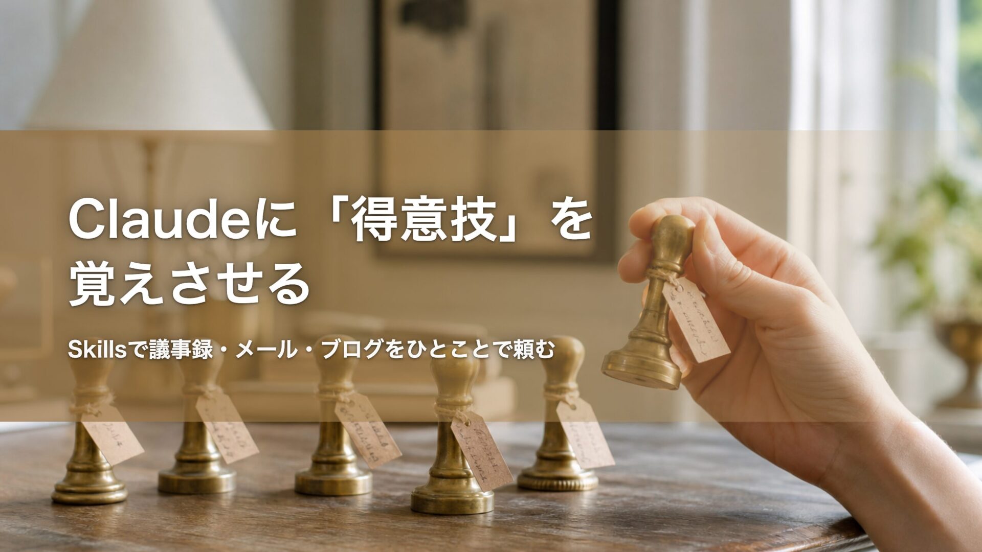 Claudeに得意技を覚えさせる 記事アイキャッチ