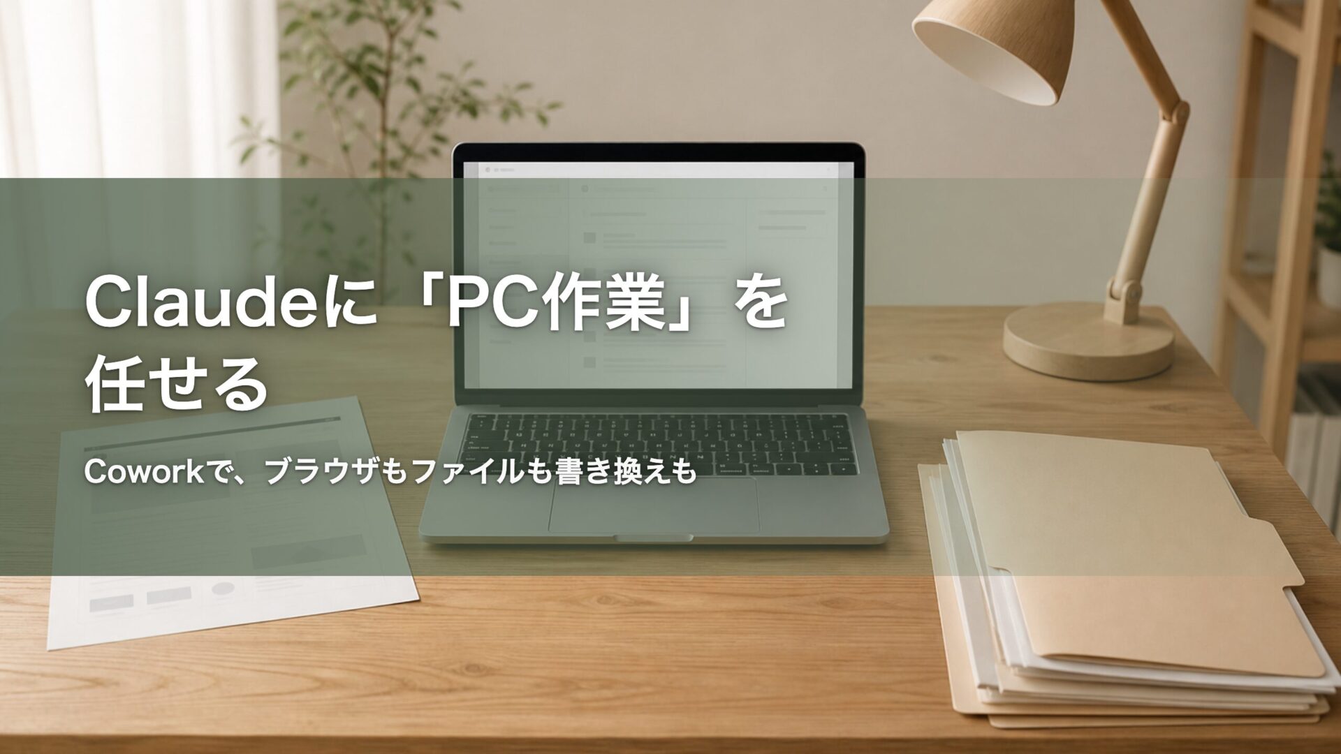ClaudeにPC作業を任せる 記事アイキャッチ