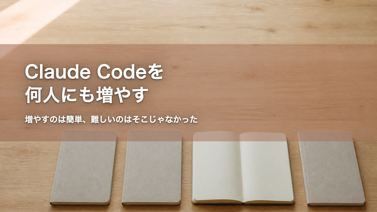 Claude Codeを何人にも増やす 記事アイキャッチ