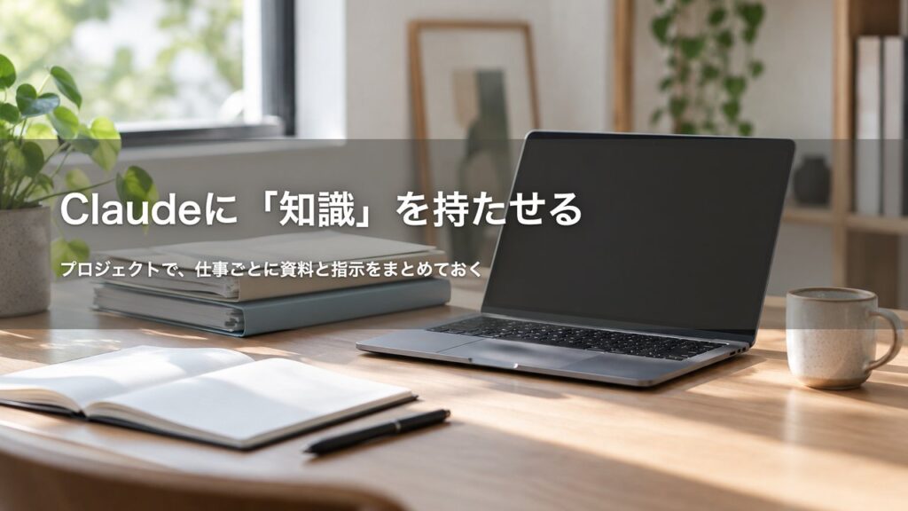 Claudeに知識を持たせる 記事アイキャッチ