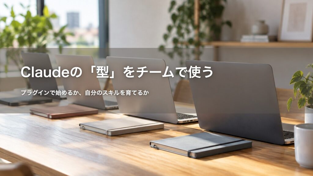 Claudeの「型」をチームで使う 記事アイキャッチ